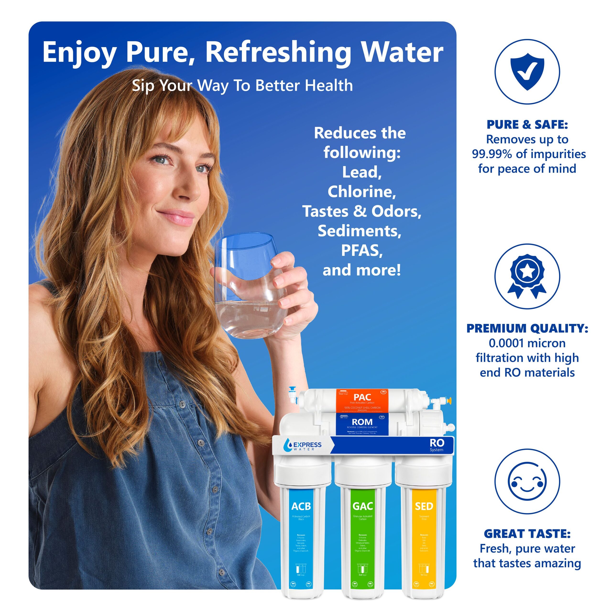 Express Water RO5DX 5-stage Multi-method Reverse Osmosis Filtration System Express Water RO5DX 5-stage Multi-method Reverse Osmosis Filtration System - Image 9