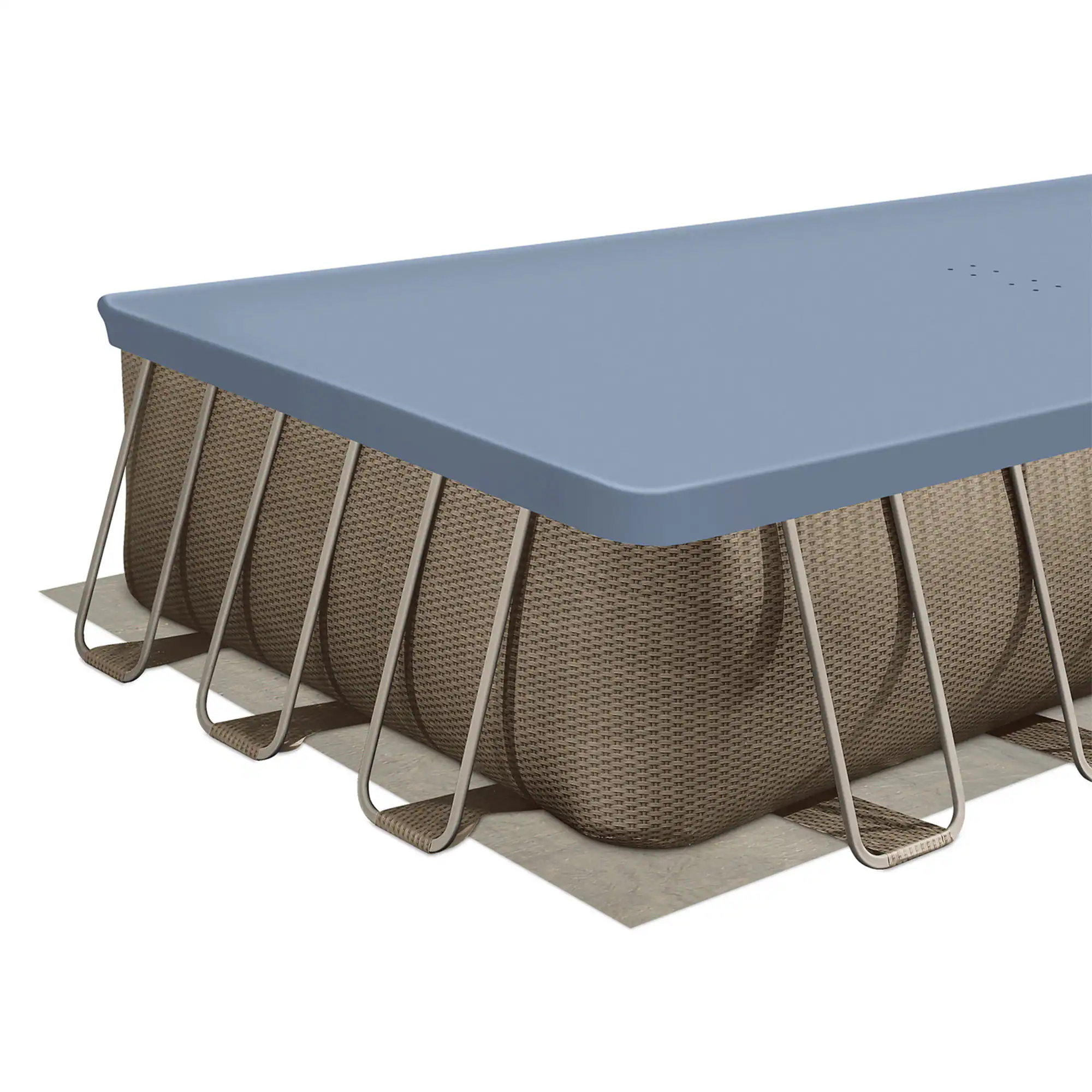 Funsicle 24-ft x 12-ft x 52-in Metal frame Rectangle Above-Ground Pool with Filter Pump with Ground Cloth with Pool Cover with Ladder Funsicle 24-ft x 12-ft x 52-in Metal frame Rectangle Above-Ground Pool with Filter Pump with Ground Cloth with Pool Cover with Ladder - Image 4