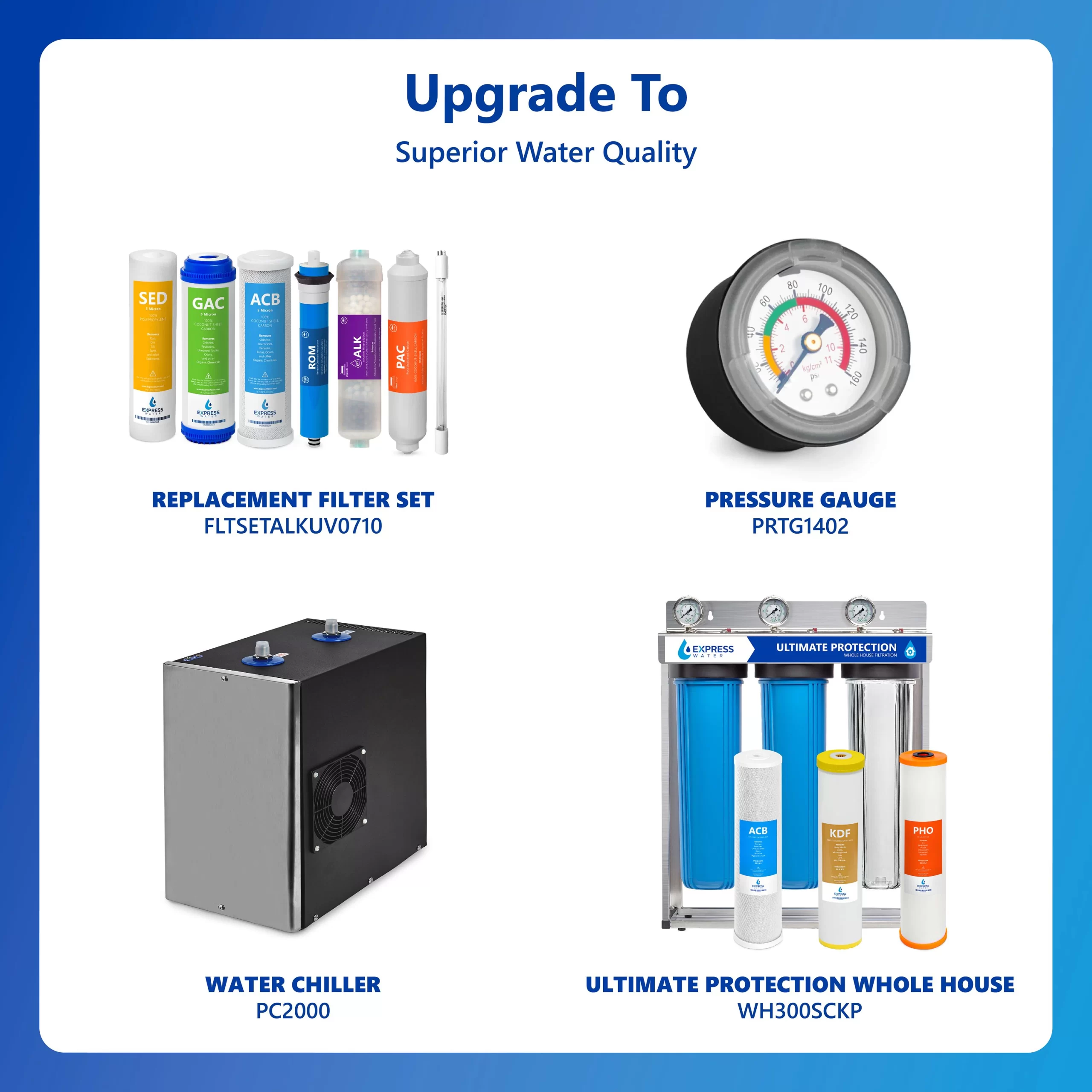 Express Water ROALKUV10D 7-stage Multi-method Reverse Osmosis Filtration System Express Water ROALKUV10D 7-stage Multi-method Reverse Osmosis Filtration System - Image 2