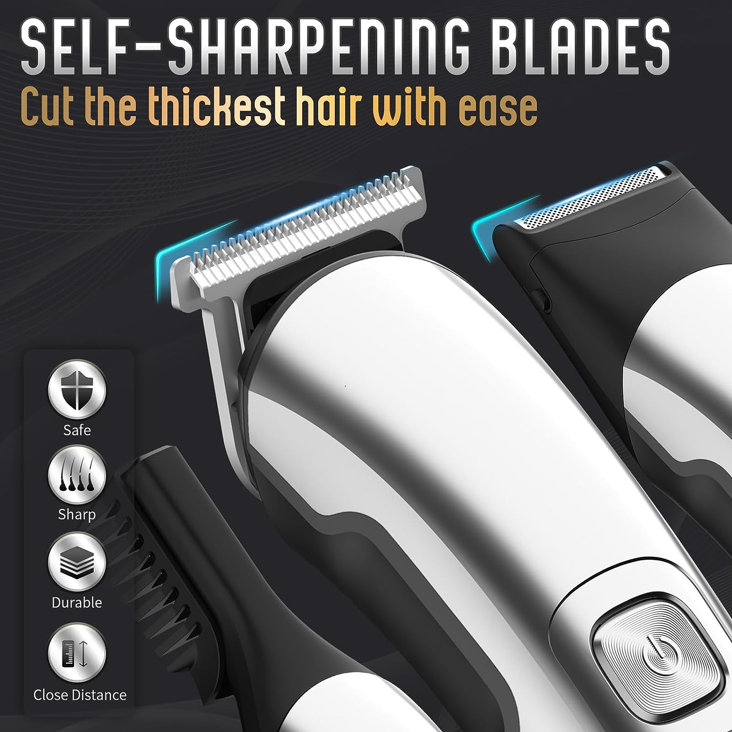 Ufree Beard Trimmer for Men, Waterproof Electric Razor for Nose, Body, Face and Mustache, Cordless Hair Clippers Shavers Ufree Beard Trimmer for Men, Waterproof Electric Razor for Nose, Body, Face and Mustache, Cordless Hair Clippers Shavers - Image 6