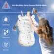 Napei Collapsible Baby Bathtub, Baby Bath Tub with Soft Cushion & Thermometer, Gray Napei Collapsible Baby Bathtub, Baby Bath Tub with Soft Cushion & Thermometer, Gray