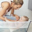 Stokke Flexi Bath Bundle, White - Foldable Baby Bathtub - Durable & Easy to Store