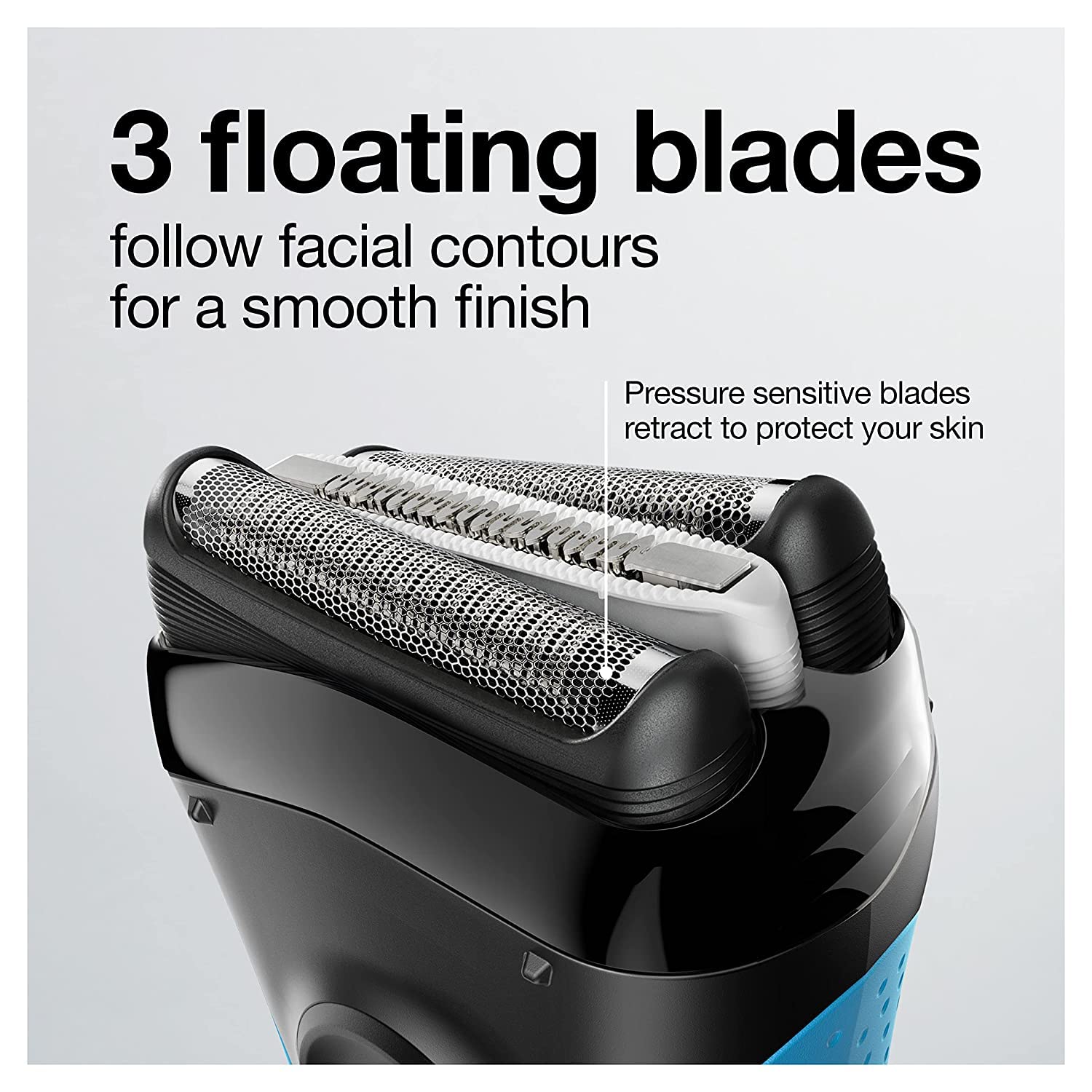 Braun Electric Series 3 Razor with Precision Trimmer, Rechargeable, Wet & Dry Foil Shaver for Men, Blue/Black, 4 Piece Braun Electric Series 3 Razor with Precision Trimmer, Rechargeable, Wet & Dry Foil Shaver for Men, Blue/Black, 4 Piece - Image 8