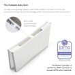Stokke Flexi Bath Bundle, White - Foldable Baby Bathtub - Durable & Easy to Store