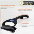 Bakblade 2.0 Back Shavers for Men, DIY Hair Shaver, Safety Blade Technology & Ergonomic Handle, Wet & Dry Shaving