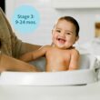 The First Years Rain Shower Baby Bath Tub Set - Includes Convertible Bath Tub and Sling with Soothing Spray