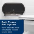 Tork Advanced Toilet Paper Roll, White, Compatible with T24 Dispensers, 2-ply, Soft Tissue, 80 rolls x 500 sheets (2461200)