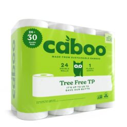 Caboo Tree Free Toilet Paper, Septic Safe Toilet Tissue, Eco Friendly, Pack of 24 Double Rolls, 300 Sheets Per Roll
