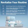 Winner Soft Face Towels, USA Cotton Dry Wipes, 600 Count Unscented Cotton Tissues for Sensitive Skin, 6 Pack
