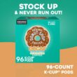 The Original Donut Shop Decaf Keurig Single-Serve K-Cup Pods, Medium Roast Coffee, 96 Count