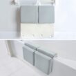 BABY BOOTH Bath Kneeler and Elbow Rest Pad, 1.75 inch Extra Thick Baby Bath Kneeling Pad and Elbow Pad for Bathtub, Grey