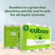 Caboo Tree Free Toilet Paper, Septic Safe Toilet Tissue, Eco Friendly, Pack of 24 Double Rolls, 300 Sheets Per Roll
