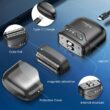 Brightup Compact Travel Shavers for Men, Portable Mini Foil Shaver USB-C Rechargeable Electric Razor