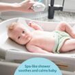 The First Years Rain Shower Baby Bath Tub Set - Includes Convertible Bath Tub and Sling with Soothing Spray