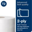 Tork Mini Jumbo Toilet Paper Roll White T2, Advanced, 2-Ply, 12 x 751', 12024402