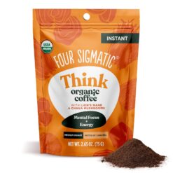 Four Sigmatic Organic Mushroom Coffee | Instant Mushroom Coffee Mix with Lion's Mane, Chaga and Rhodiola