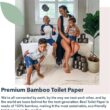 Reel Premium Toilet Paper - 24 Rolls of Toilet Paper - 3-Ply Made From Tree-Free - Zero Plastic Packaging, Septic Safe