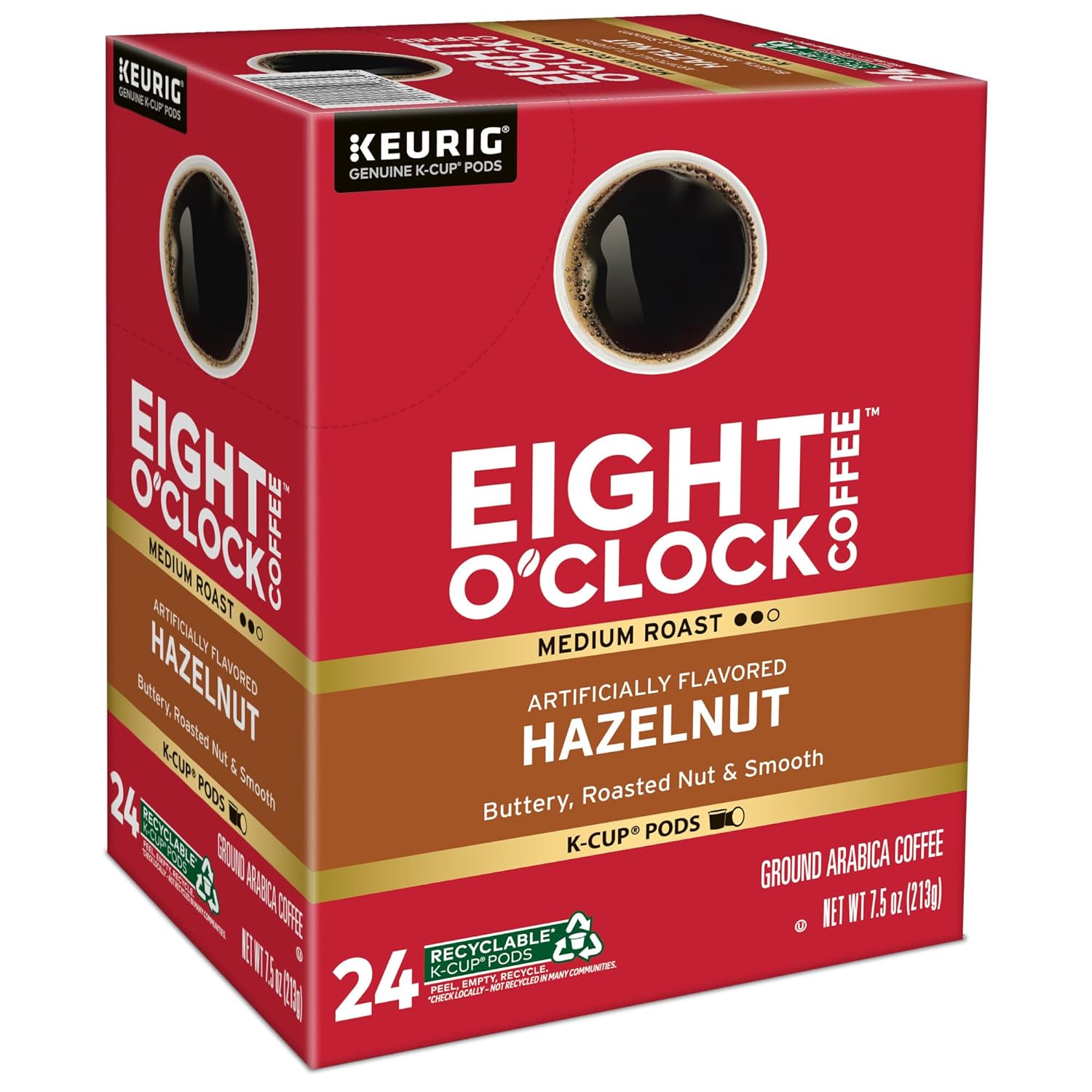 Eight O'Clock Coffee Hazelnut Keurig Single-Serve K-Cup Pods, Medium Roast Coffee, 96 Count Eight O'Clock Coffee Hazelnut Keurig Single-Serve K-Cup Pods, Medium Roast Coffee, 96 Count - Image 11