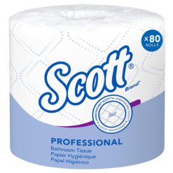 Scott Professional Standard Roll Bulk Toilet Paper (04460), 2-Ply, Elevated Design, White, (80 Rolls of 550 Sheets, 44,000 Sheet Total)