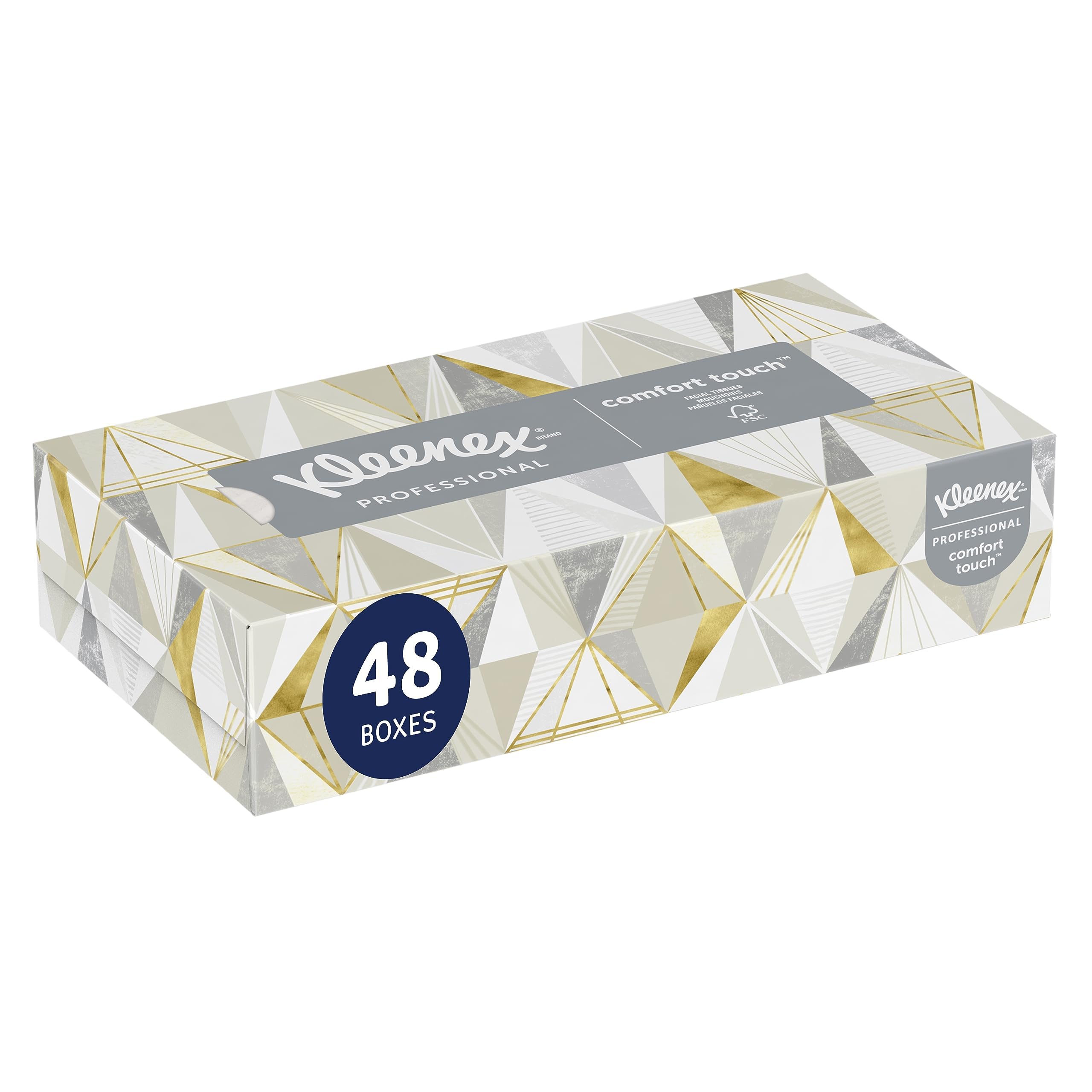 Kleenex Professional Facial Tissue, Bulk (21606), 2-Ply, White, Flat Boxed Format, (125 Tissues/Box, 48 Boxes, 6,000 Sheets/Case) Kleenex Professional Facial Tissue, Bulk (21606), 2-Ply, White, Flat Boxed Format, (125 Tissues/Box, 48 Boxes, 6,000 Sheets/Case)