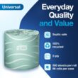 Tork Septic Safe Toilet Paper White, 2-ply, 500 Sheets per Roll, 96 Rolls