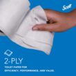 Scott Professional 100% Recycled Fiber Standard Roll Bulk Toilet Paper, 2-Ply, White, (80 Rolls of 473 Sheets, 37,840 Sheet Total)