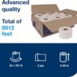 Tork Mini Jumbo Toilet Paper Roll White T2, Advanced, 2-Ply, 12 x 751', 12024402