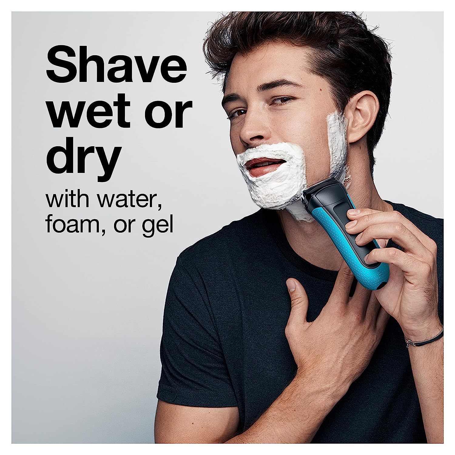 Braun Electric Series 3 Razor with Precision Trimmer, Rechargeable, Wet & Dry Foil Shaver for Men, Blue/Black, 4 Piece Braun Electric Series 3 Razor with Precision Trimmer, Rechargeable, Wet & Dry Foil Shaver for Men, Blue/Black, 4 Piece - Image 7