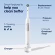 Oral-B Pro 1000 CrossAction Electric Toothbrush, Black and White, 2 Count