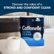 Cottonelle Ultra Clean Toilet Paper with Active CleaningRipples Texture, Strong Bath Tissue, 24 Family Mega Rolls (4 Packs of 6)