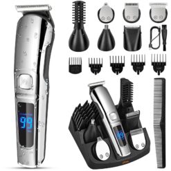 Ufree Beard Trimmer for Men, Waterproof Electric Razor for Nose, Body, Face and Mustache, Cordless Hair Clippers Shavers