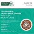 The Original Donut Shop Mocha One-Step Latte, Single Serve Coffee K-Cup Pod, Flavored Coffee, 60 Count (6 Packs of 10)