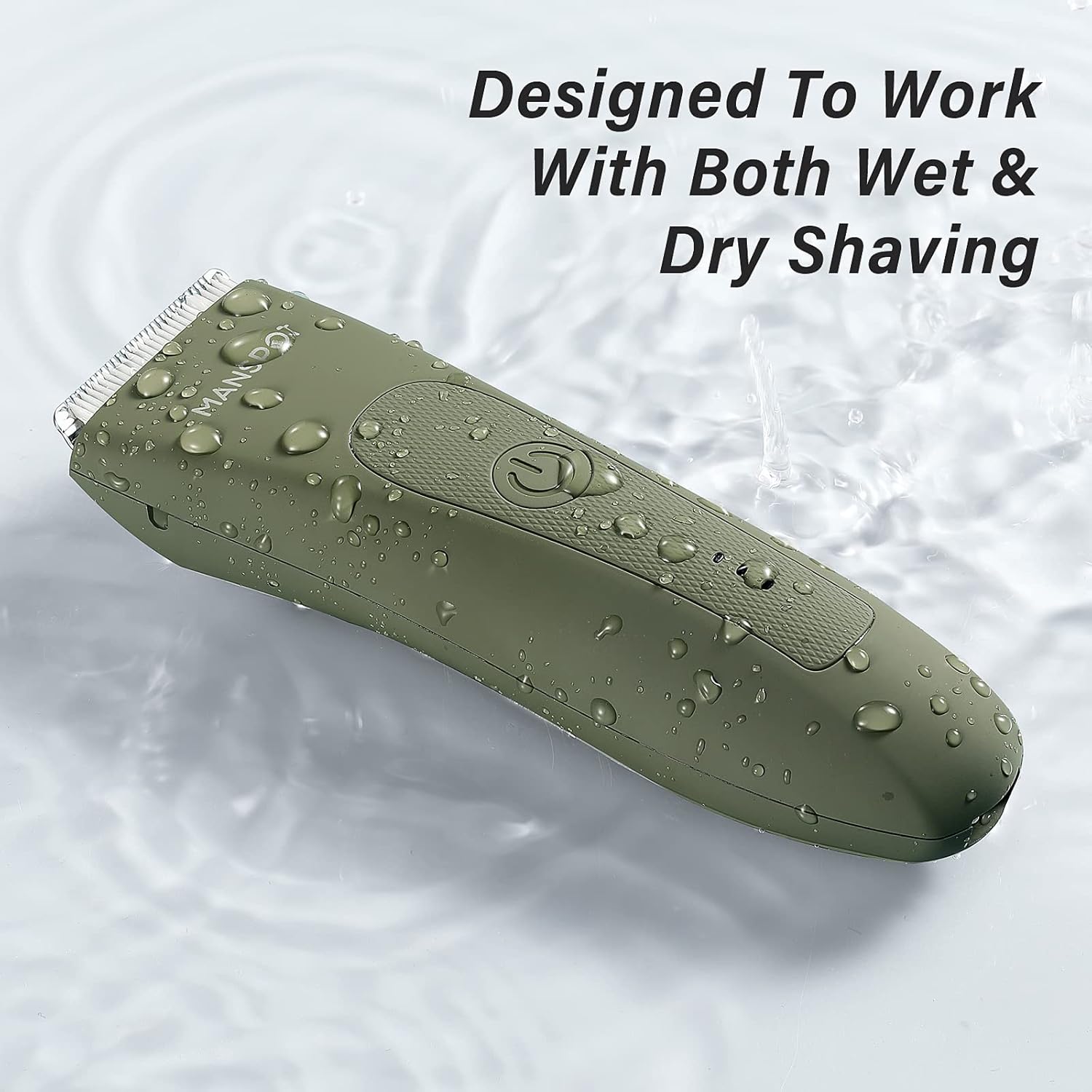 MANSPOT Manscape Pubic Hair Trimmer for Men and Women, Electric Ball Trimmer Pubic Trimmer Shaver, Green MANSPOT Manscape Pubic Hair Trimmer for Men and Women, Electric Ball Trimmer Pubic Trimmer Shaver, Green - Image 3