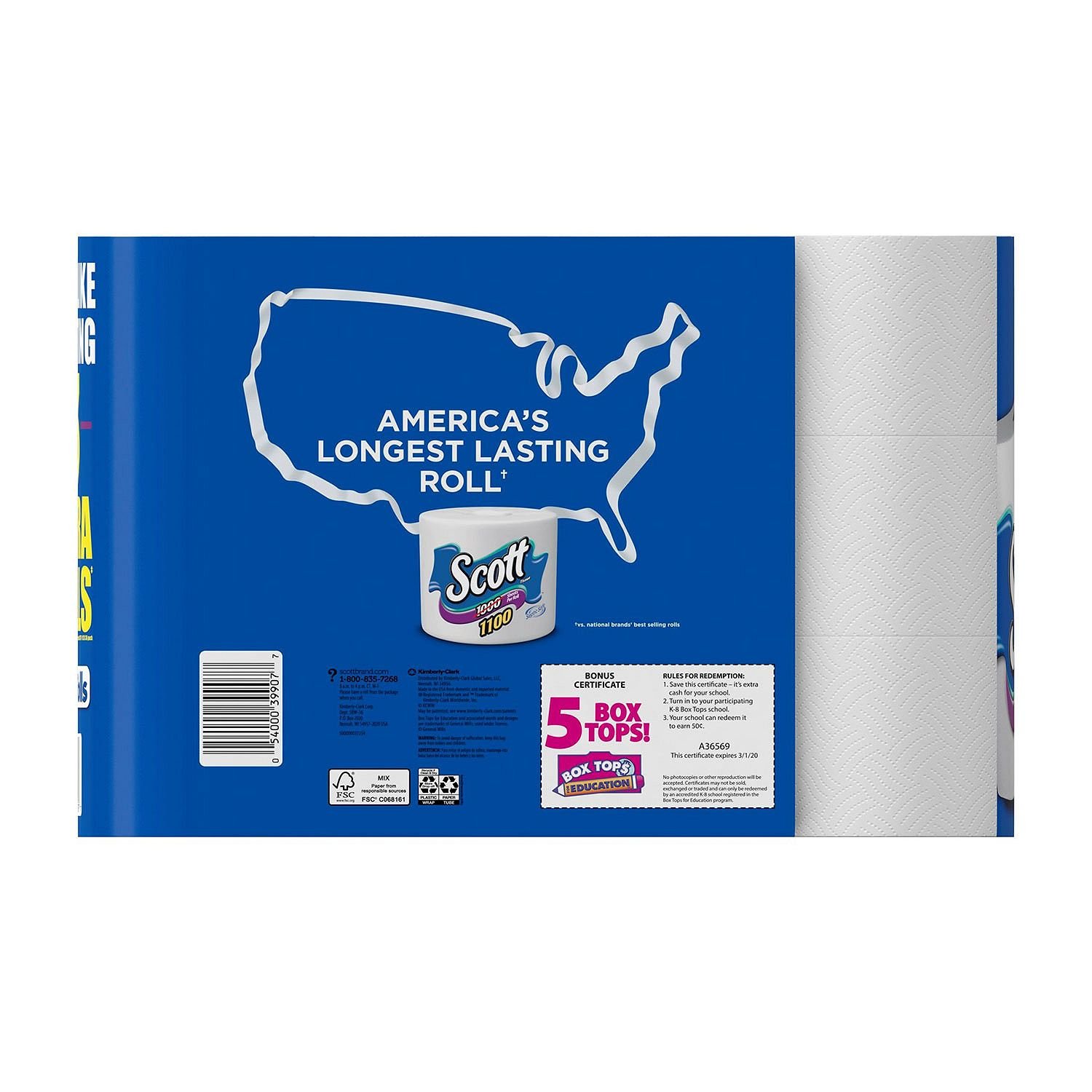 Scott Bath Tissue, 1, 100 Sheetsper Roll, 36 Count Scott Bath Tissue, 1, 100 Sheetsper Roll, 36 Count - Image 2