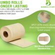 Premium Bamboo Toilet Paper, PFAS Free, Chemical Free Toilet Paper, Unbleached, (24) 3PLY & 300 Sheets, Organic Brown