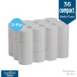 Georgia-Pacific Angel Soft Professional Series Compact Premium Embossed Coreless 2-Ply High-Capacity Toilet Paper by GP PRO,White