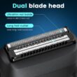 Brightup Compact Travel Shavers for Men, Portable Mini Foil Shaver USB-C Rechargeable Electric Razor