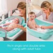 Summer Infant Splish 'n Splash Newborn to Toddler Tub (Aqua) - 3 Stage Tub for Newborns, Infants, and Toddlers