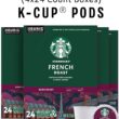 Starbucks K-Cup Coffee Pods, Dark Roast Coffee, French Roast for Keurig Brewers, 100% Arabica, 4 boxes (96 pods total)