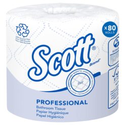 Scott Professional 100% Recycled Fiber Standard Roll Bulk Toilet Paper, 2-Ply, White, (80 Rolls of 473 Sheets, 37,840 Sheet Total)