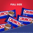 CRUNCH Bulk 18 Pack, Milk Chocolate and Crisped Rice, Full Size Holiday Candy Bars, Stocking Stuffers, Individually Wrapped, 1.55 oz Each