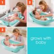 Summer Infant Splish 'n Splash Newborn to Toddler Tub (Aqua) - 3 Stage Tub for Newborns, Infants, and Toddlers