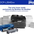 Brother Wireless DCP-L2640DW Compact Monochrome Multi-Function Laser Printer with Print, Copy and Scan, Duplex and Mobile Printing