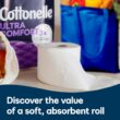 Cottonelle Ultra Comfort Toilet Paper with Cushiony CleaningRipples Texture, 32 Family Mega Rolls