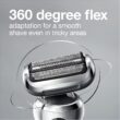 Braun Series 7 7032cs Flex Electric Razor for Men, Wet & Dry, Electric Razor, Cordless Foil Shaver, Silver