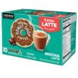 The Original Donut Shop Mocha One-Step Latte, Single Serve Coffee K-Cup Pod, Flavored Coffee, 60 Count (6 Packs of 10)