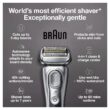 Braun Electric Razor for Men With Precision Beard Trimmer, Rechargeable, Wet & Dry Foil Shaver, Silver, 3 Piece Set