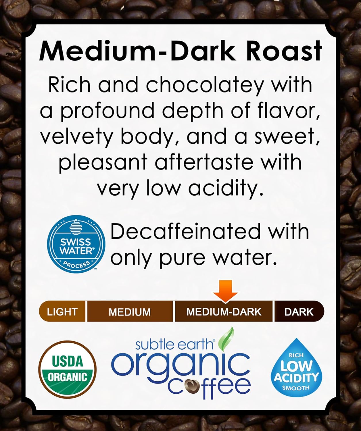 Cafe Don Pablo 2LB Subtle Earth Organic Decaf - Swiss Water Process Decaf - Medium Dark Roast - 2 Pound Bag Cafe Don Pablo 2LB Subtle Earth Organic Decaf - Swiss Water Process Decaf - Medium Dark Roast - 2 Pound Bag - Image 7