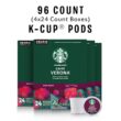 Starbucks K-Cup Coffee Pods, Dark Roast Coffee, Caffè Verona for Keurig Brewers, 100% Arabica, 4 boxes (96 pods total) Starbucks K-Cup Coffee Pods, Dark Roast Coffee, Caffè Verona for Keurig Brewers, 100% Arabica, 4 boxes (96 pods total)