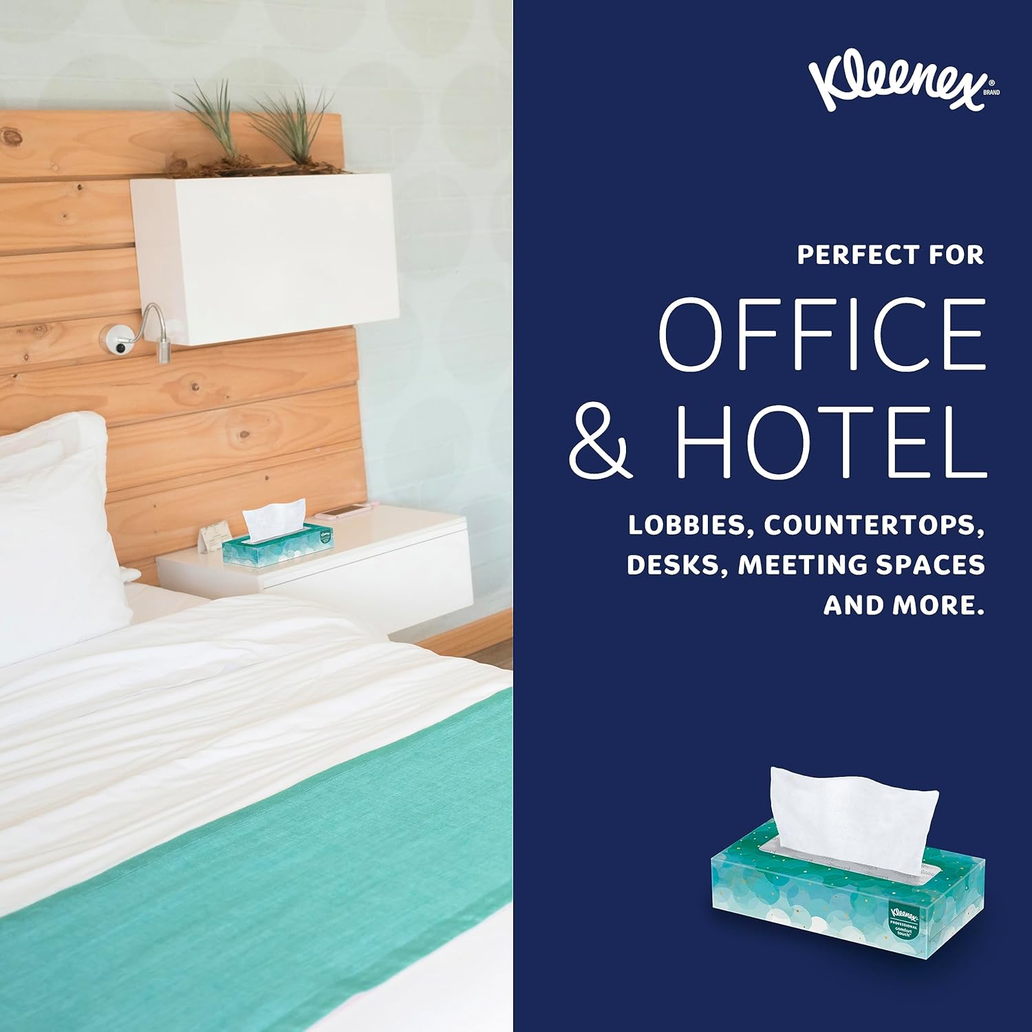 Kleenex Professional Facial Tissue, Bulk (21400), 2-Ply, White, Flat Boxed Format (100 Tissues/Box, 36 Boxes, 3,600 Sheets/Case) Kleenex Professional Facial Tissue, Bulk (21400), 2-Ply, White, Flat Boxed Format (100 Tissues/Box, 36 Boxes, 3,600 Sheets/Case) - Image 5